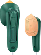 Portable iron, lightweight steam iron, green portable iron, travel iron, compact steam iron, travel-friendly iron, mini steam iron, steam iron with spray, wrinkle-free iron, best portable iron for travel, green compact steam iron, lightweight travel iron with spray, small iron with storage box, portable clothes iron with spray function, travel-size wrinkle-removing iron