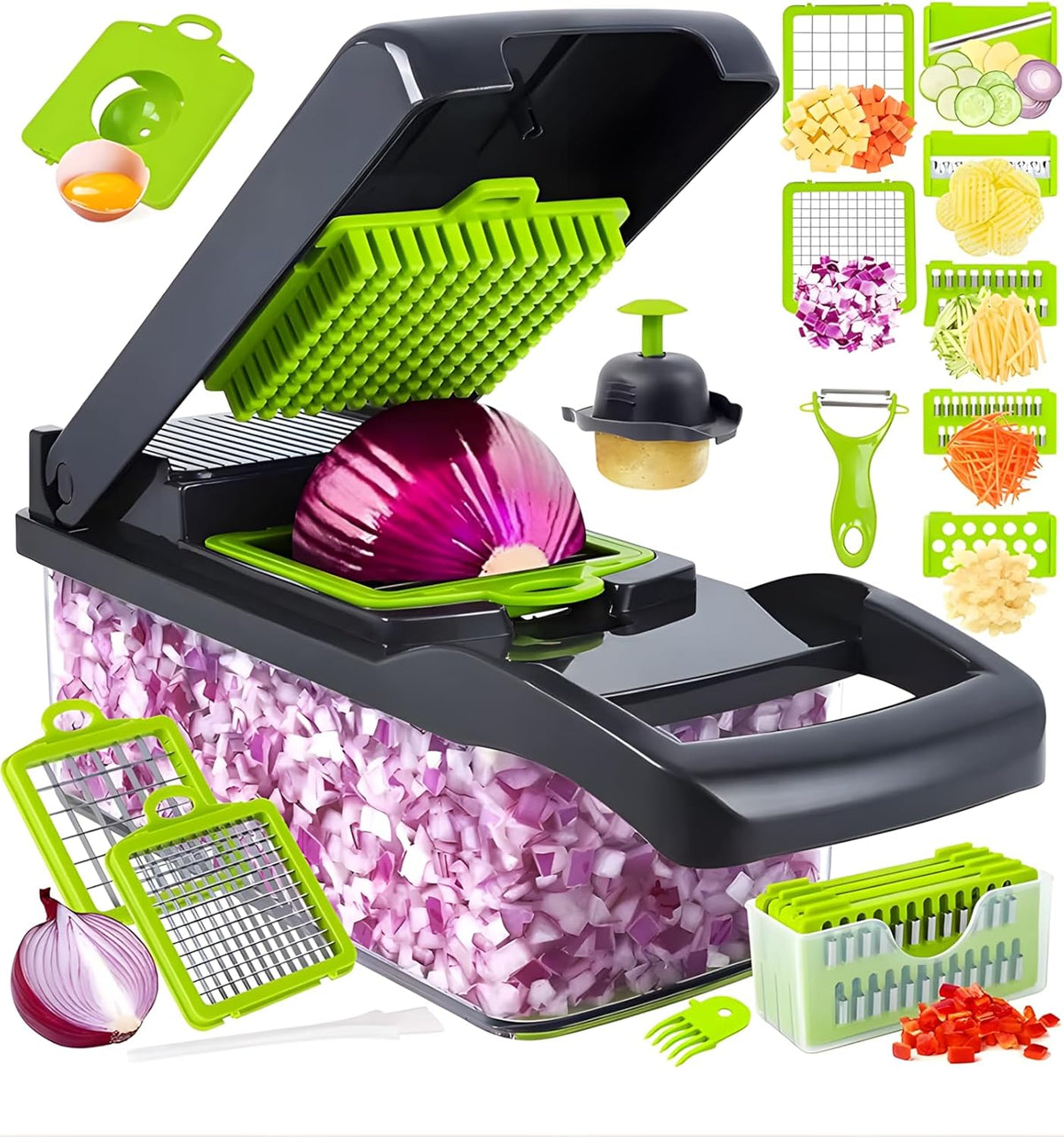 16-in-1 Multifunctional Vegetable Slicer & Chopper