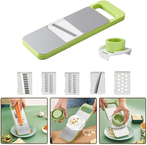 Stainless Steel Vegetable Slicer 5 in 1 Grater