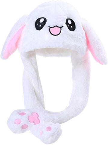 Plush Bunny Ear Moving Hat (Random Color)