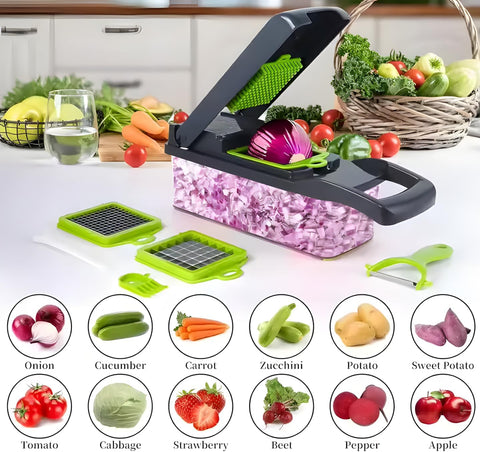 16-in-1 Multifunctional Vegetable Slicer & Chopper