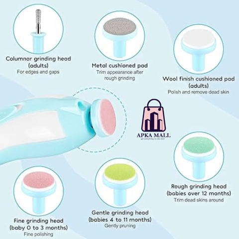 baby nail trimmer, electric baby nail file, baby grooming kit, safe nail clippers, baby manicure set, toddler nail care, newborn nail file, baby nail care tool