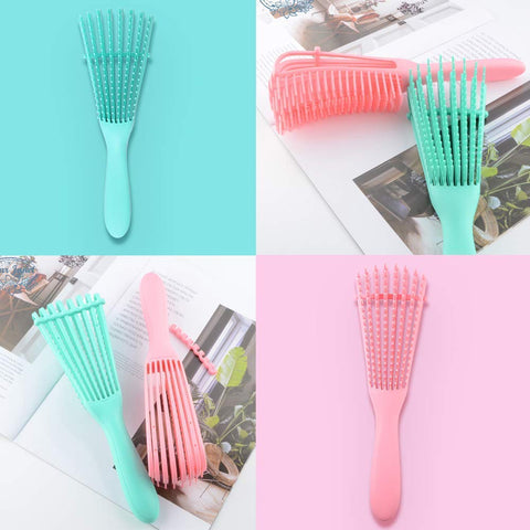 Stylish Curly Hair Brush – Massage Wet Hair Comb & Detangling Hair Brush