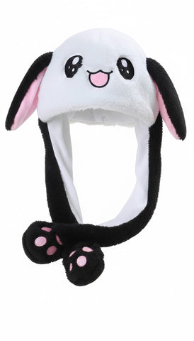 Plush Bunny Ear Moving Hat (Random Color)