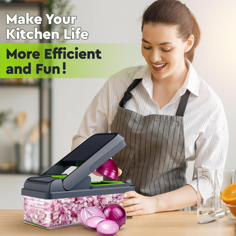 16-in-1 Multifunctional Vegetable Slicer & Chopper