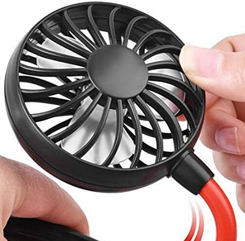 Portable Neck Fan – 3-Speed Hands-Free Cooling for Travel, Sports & Outdoor Use