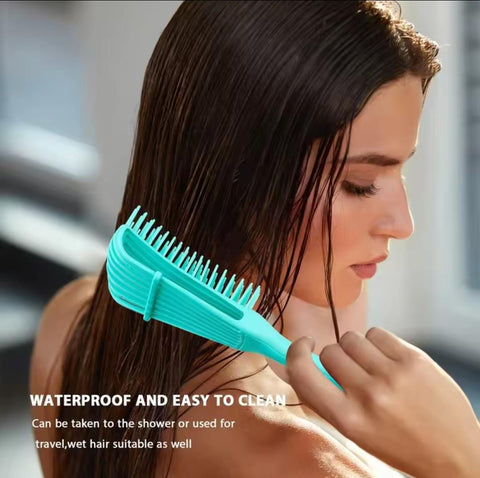 Stylish Curly Hair Brush – Massage Wet Hair Comb & Detangling Hair Brush
