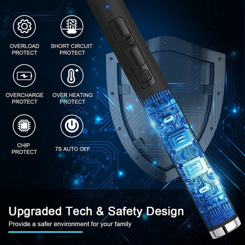 Rechargeable Electric Arc Lighter – Windproof, Flameless USB Plasma Lighter with 360° Flexible Neck (Multicolor)